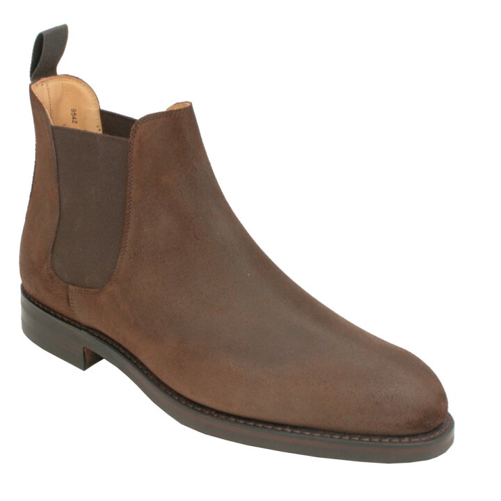 楽天市場 Crockett And Jones Chelsea 5 Suede ワイズe クロケット ジョーンズ サイドゴアブーツ チェルシー５ スエード ダークブラウンイギリス製 革靴 Ukサイズ６ １２日本サイズ24 5cm 30 5cm ラバーソール くじらracing