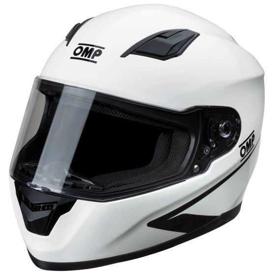 弊社はヘルメットペイントも行っております。詳しくはメールにてお問い合わせ下さい OMP オーエムピー Circuit Evoヘルメット-ホワイト 4輪 レース サーキット