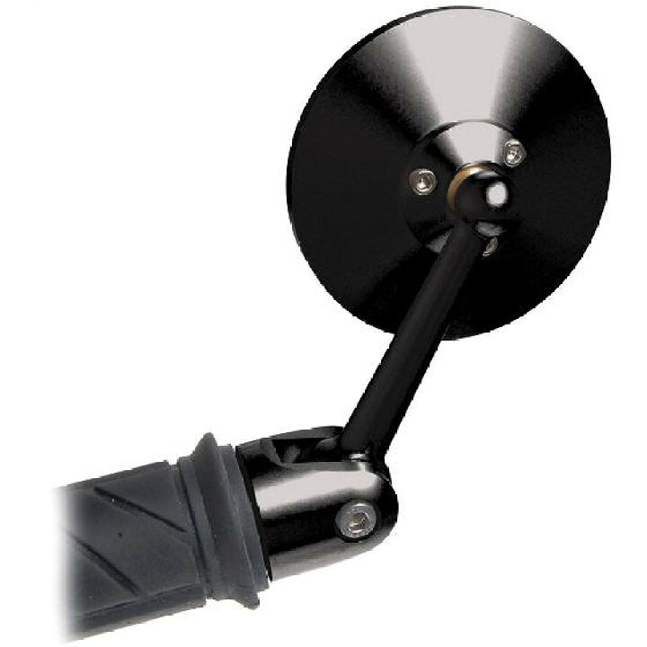 Oberon オベロン 調整可能なバーエンドミラー Adjustable Bar End Mirror Black くじらRacing Oberon オベロン オーベロンフラットオブロン調整可能なバーエンドミラー