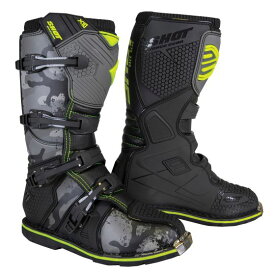Shot ショット 2020 x 10 2.0 Motocross Boots. Colour Black Camo 【 モトクロス Motocross MX オフロード オートバイ ブーツ 靴 boots シューズ 】