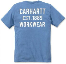Carhartt カーハート Workwear Graphic Pocket T シャツ カラー:ライトブルー