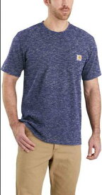 Carhartt カーハート Workwear Pocket Tシャツ カラー:ダークブルー/ホワイト