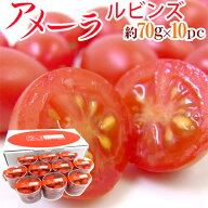 高糖度フルーツトマト 静岡県産 ”アメーラルビンズ” 1箱 10pc入り 化粧箱 プチプチ新食感 送料無料
