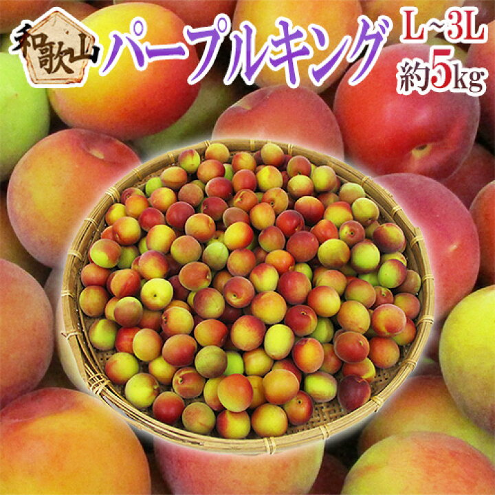 楽天市場】”和歌山産 JA紀南 パープルキング” 秀品 L〜3L 約5kg 大梅 