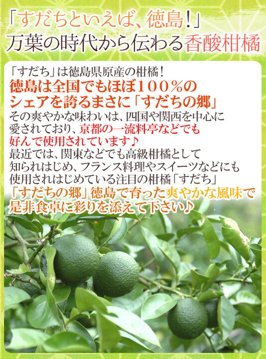 楽天市場】徳島産 ”すだち” 訳あり 約1kg 大きさおまかせ : くらし快援隊〜お中元お歳暮ギフト