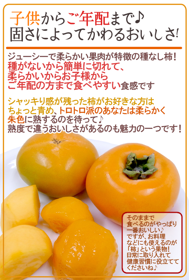 超激安超激安和歌山産 ”たねなし柿” 訳あり 3L〜4Lサイズ 12〜14玉 約3.5kg 送料無料 フルーツ・果物 