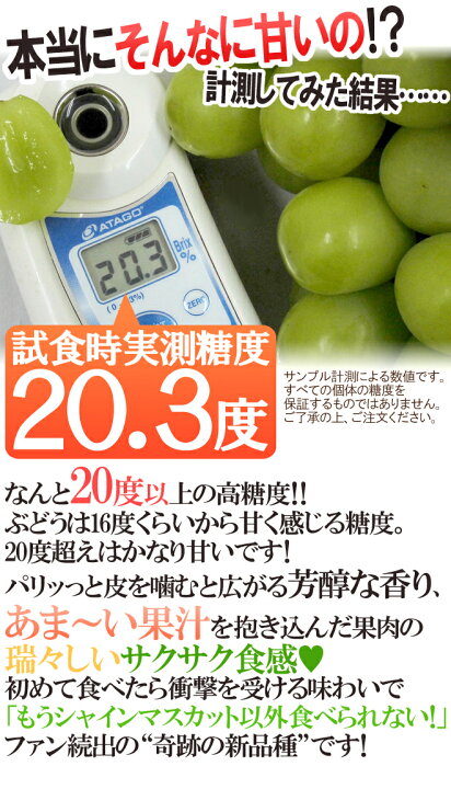楽天市場】”シャインマスカット” 秀品 10pc 約3.5kg 産地厳選 パック 
