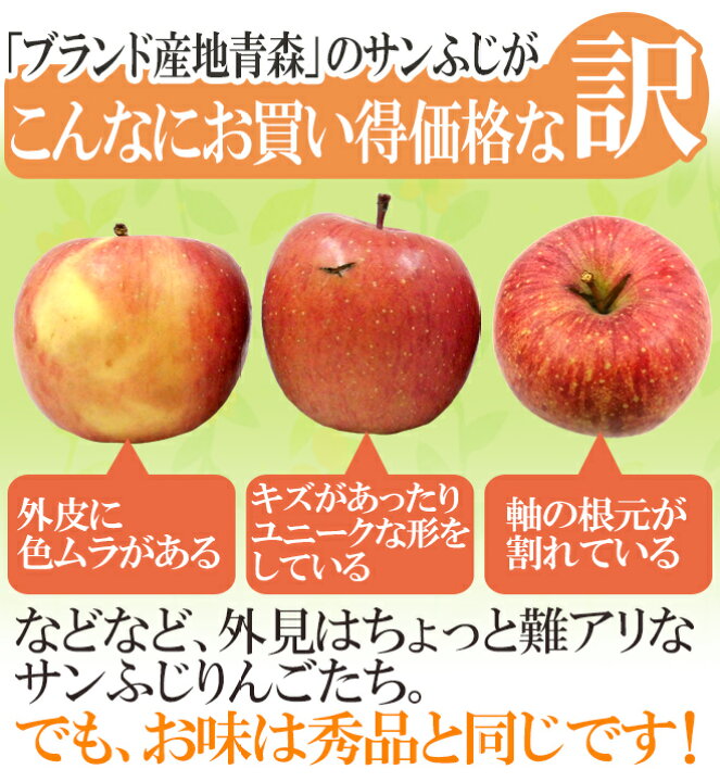 楽天市場】青森産 ”サンふじりんご” 訳あり 約5kg 大きさおまかせ【予約 12月以降】 送料無料 : くらし快援隊〜お中元お歳暮ギフト