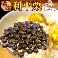 ”利平栗” 秀品 L 約2kg 熊本産・愛媛産など【予約 9月下旬以降】 送料無料