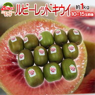 ゼスプリ ”ルビーレッドキウイ” 10〜15玉前後 約1kg【予約 3月下旬以降】 送料無料
