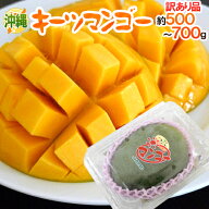 沖縄産 ”キーツマンゴー” 訳あり 1玉 約500〜700g以上【予約 8月中旬以降】