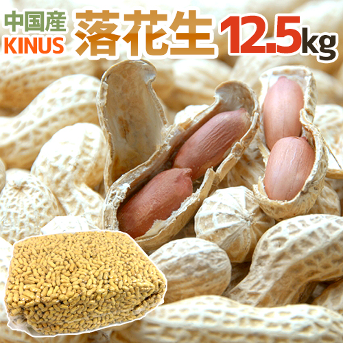 コストパフォーマンス抜群です 健康おつまみ 業務用にも 最高級 中国産大粒 真空パック から付きピーナッツ トレンド 12.5kg ”落花生”