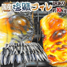 国産 ”塩鯖フィレ” 訳あり 約10kg 大きさおまかせ 三枚おろし サバ 送料無料