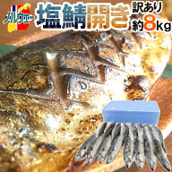 ノルウェー ”塩鯖開き” 訳あり 16〜20尾前後 約8kg 背開き 塩サバ 【予約 入荷次第発送】 送料無料