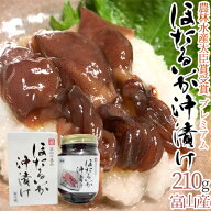 富山県 川村水産 ”プレミアム ほたるいか沖漬” 210g 化粧箱入り