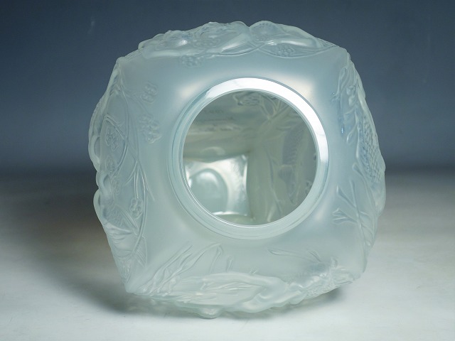 楽天市場】ラリック 花瓶 1995年 オマージュ オパールセントガラス 