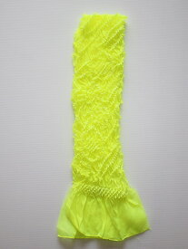 ナイロン絞り子供用帯あげ J7120-06 訳あり 送料無料 七五三用帯揚げ 黄色の絞り柄です