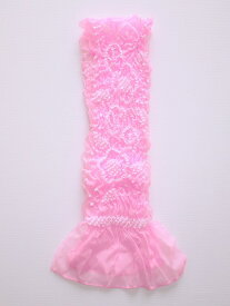 ナイロン絞り子供用帯あげ J7120-28 訳あり 送料無料 七五三用帯揚げ　濃いめのピンク色の絞り柄です