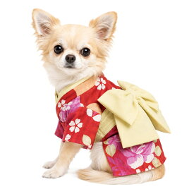 犬用浴衣 K5152-4S-18 送料無料 在庫処分 サイズ4S 和風犬のゆかた 着物姿 犬の服 姫用のきもの ドッグウエアー ペットグッズ