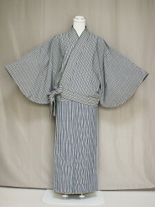 袷二部式着物 J0405-02 送料無料 訳あり フリ−サイズ 帯不要のきもの 小紋紋柄の洗える着物  簡単に着られます二部式きもの