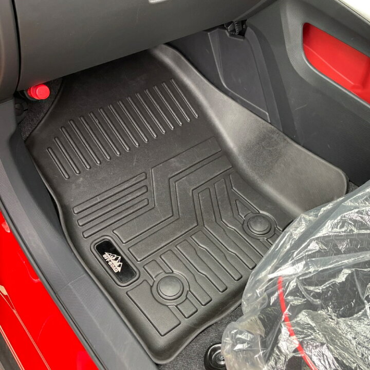 楽天市場 ライズ 00a 10a 新型 ロッキー 専用 パーツ 4d フロアマット 防水マット フロント専用 フットレスト付き 新型ライズ 新型ロッキー カーマット ラバーマット 車 マット 立体 トレイ 運転席 助手席 アクセサリー 内装パーツ カスタムパーツ ゴムマット 2p
