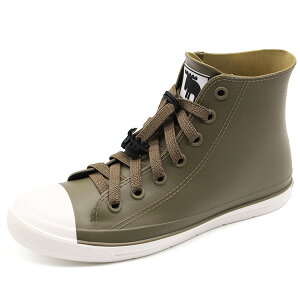 【30日限定★P最大8倍】 モズ レインスニーカー レディース 靴 ハイカット レインシューズ 防水 軽量 軽い 雨 スニーカー 黒 白 ブラック ホワイト 通勤 通学 普段 遊び シンプル ほどけない