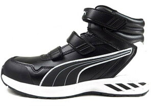 プーマ スニーカー メンズ 靴 黒 ブラック 安全靴 ベルクロ マジックテープ 3E 幅広 耐油 作業靴 ワーキングシューズ JSAA規格A種認定品 PUMA 64.352.0 アスレチック ライダー2.0