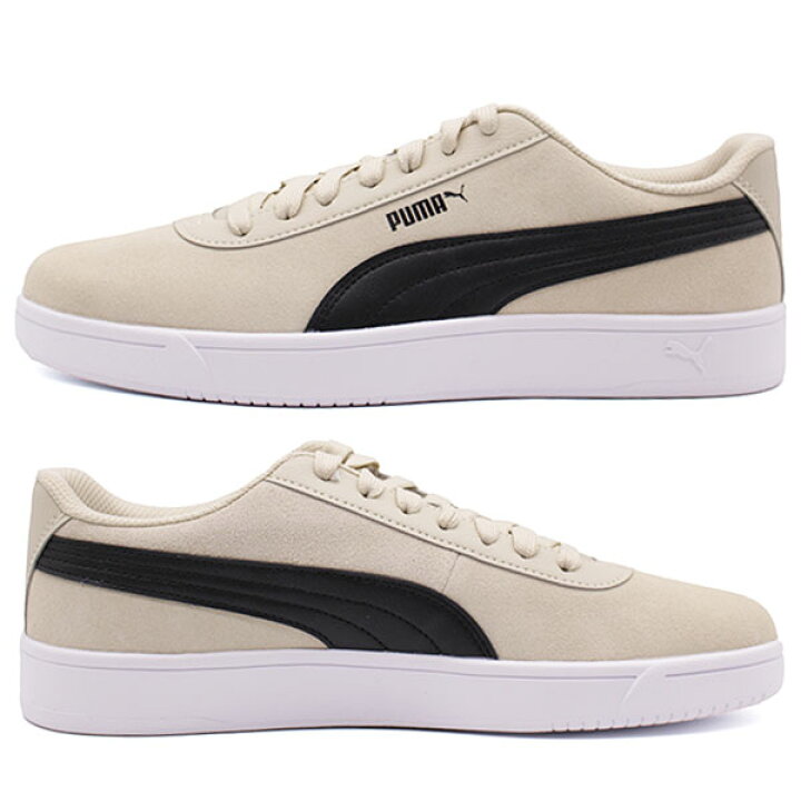 楽天市場 プーマ スニーカー メンズ 靴 黒ブラック ベージュ 軽い 軽量 コートタイプ おしゃれ シンプル 本皮 大きいサイズ コートピュア Softform Puma Court Pure Sd 3819 靴のニシムラ