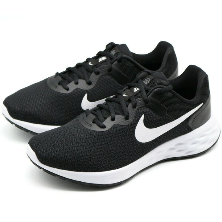 楽天市場 ナイキ スニーカー メンズ 靴 シンプル おしゃれ 黒 ブラック 幅広 4e ワイド Nike Revolution 6 Nn 4e レボリューション 靴のニシムラ