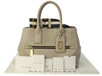 楽天市場 本物保証 京都屋質店 Marc Jacobs マークジェイコブス 2wayトートバッグ ショルダーバッグ M000 050 Gotham Gotham Tote Pebble 中古 中古 Pawn Shop 質屋出品 京都屋質店