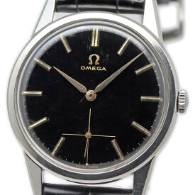 Omega NO Name black mirror Ref.14391-3 Cal.268 Vintage オメガ ノンネーム ブラックミラーダイヤル 14391-3 30mmキャリバー268 オーバーホール済み【PAWN SHOP】【質屋出店】【中古】【本物保証】 【京都屋質店】