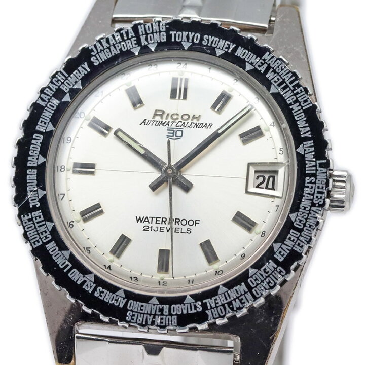 楽天市場】Ricoh Automatic Calendar 30 World Time Bezel 1960