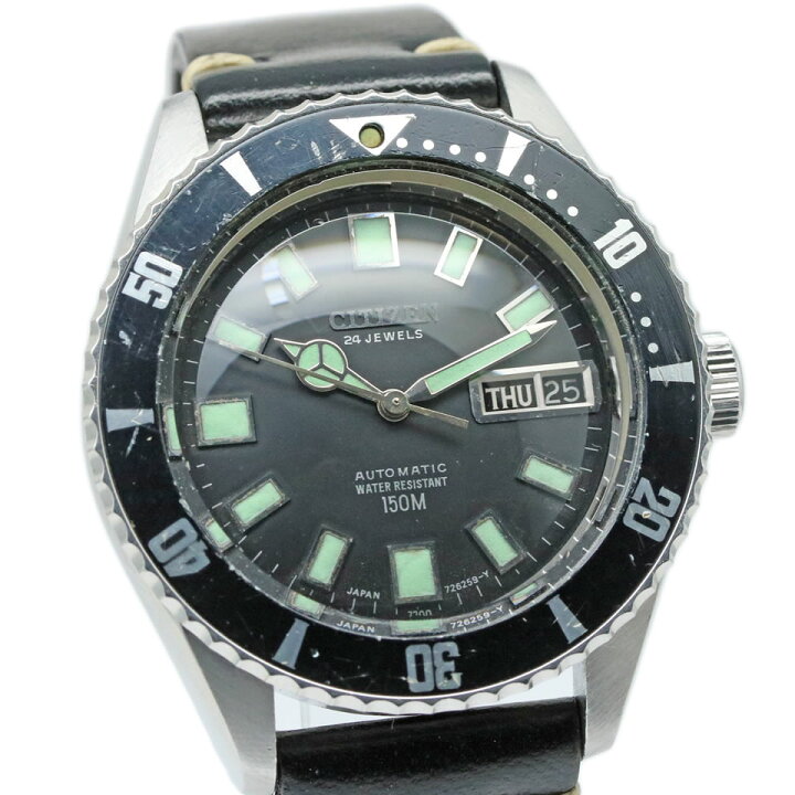 楽天市場】Citizen“Leopard”150m diver day-date 4-722710 Y Cal.7210 