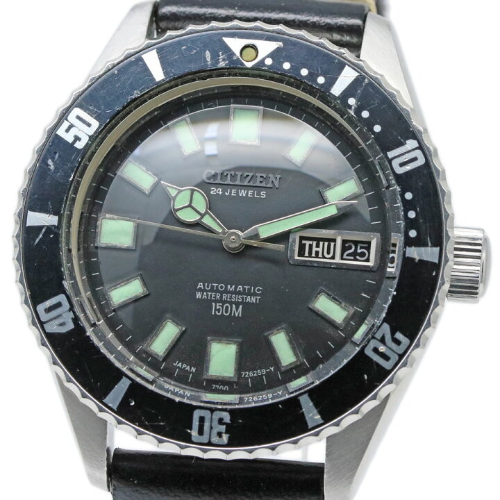楽天市場】Citizen“Leopard”150m diver day-date 4-722710 Y Cal.7210  