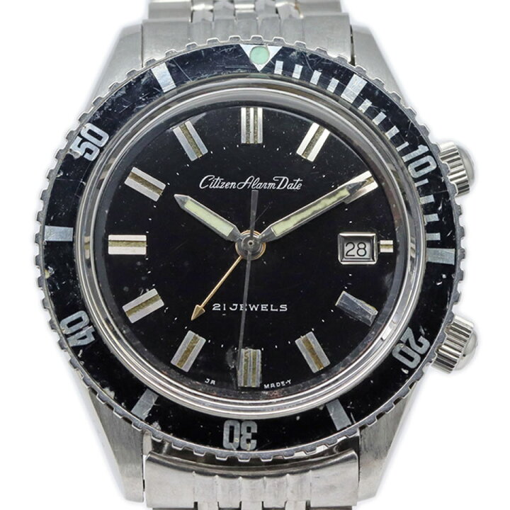 楽天市場】Citizen Alarm Vintage Date Parawater Divers Watch Ref 