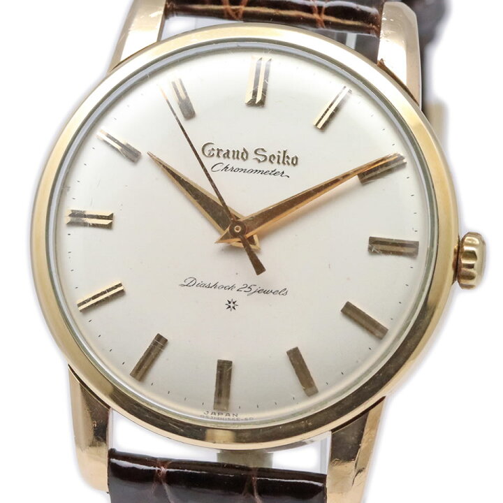 楽天市場】Grand Seiko 1st J14070 Cal.3180グランドセイコー クロノメーター 1stモデル J14070 GS 14K金貼り 1963年頃 オーバーホール済み 【ブランド腕時計】【PAWN SHOP】【質屋出店】【本物保証】 【京都屋質店】 : 京都屋質店