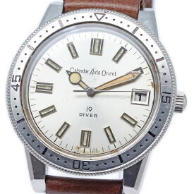 Orient calendar Auto Orient 19 divers T-19735Aオリエント カレンダーオートオリエント ダイバー T-19735A オーバーホール済み【中古】【PAWN SHOP】【質屋出店】 【本物保証】 【京都屋質店】