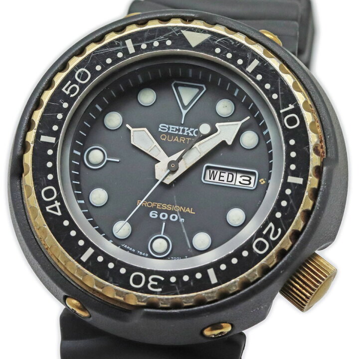 楽天市場】Seiko golden tuna 7549-7009 600m titanium dive watch 
