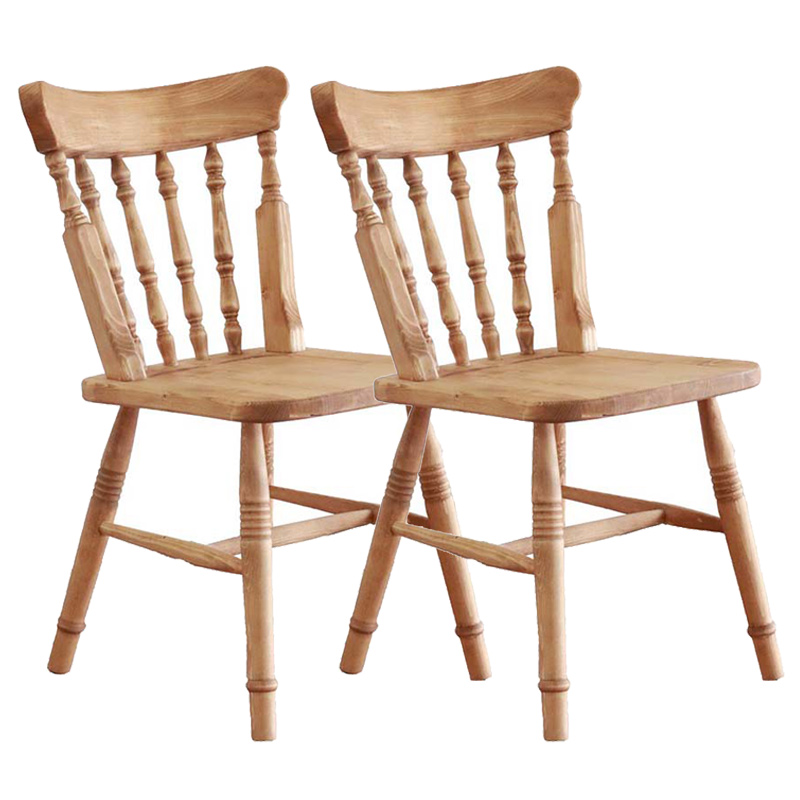 ウィンザーチェア ダイニングチェア パイン材 木製椅子 カントリー家具 英国アンティーク 自然塗料 オスモカラー オイル仕上げ ダイニングチェア  食卓椅子 2脚セット (送料無料） | カントリー家具のラ・テール