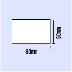 ブラザー TD4Tシリーズ熱転写用コート紙ラベル幅80×長さ50(mm)【TL-8050A】1,300枚×10巻
