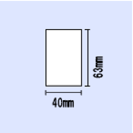 ブラザー TDシリーズ用サーマルラベル幅40×長さ63（mm）400枚×50巻