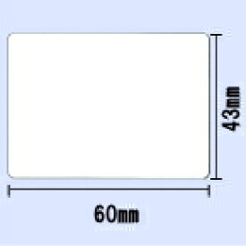 【送料無料】SL-5300・SL-6300用モニターラベル 幅60mm×高さ43mm　白無地〔20巻〕（商品コード:10019041693）