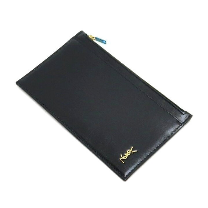 楽天市場】【中古】【未使用品】 サンローラン 長財布 ビルポーチ 