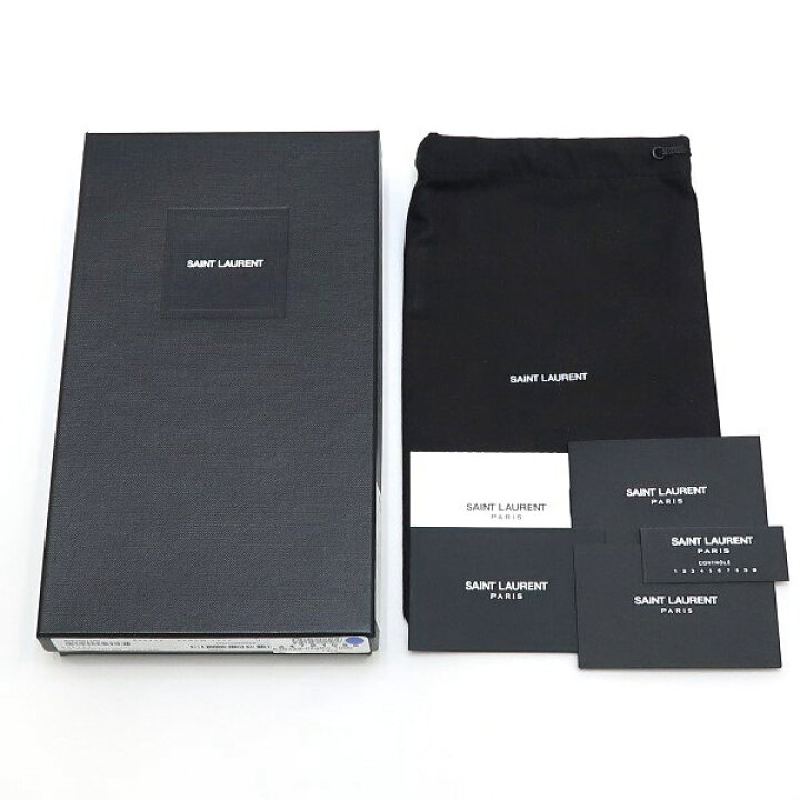 楽天市場】【中古】【未使用品】 サンローラン 長財布 ビルポーチ 