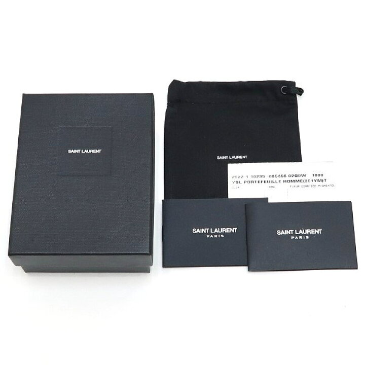 楽天市場】【中古】【新品同様】 サンローラン 3つ折り財布 スモール 