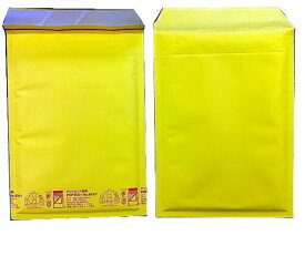 黄色い クッション封筒 A5冊子、DVD、ビデオサイズ ポップエコ825T×20枚 パック 送料無料