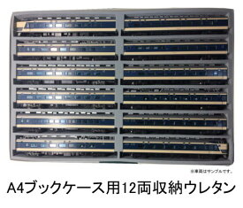 Nゲージ 車両収納用 A4ブックケース対応 交換用 MIWA12両収納中敷ウレタン 鉄道模型 単品収集 車両整理 増結セット まとめ収納 自社設計オリジナル 資材屋ならではの低価格 各社のA4ブックケースに対応 KATO TOMIX MICROACE グリーンマックス 全国送料無料