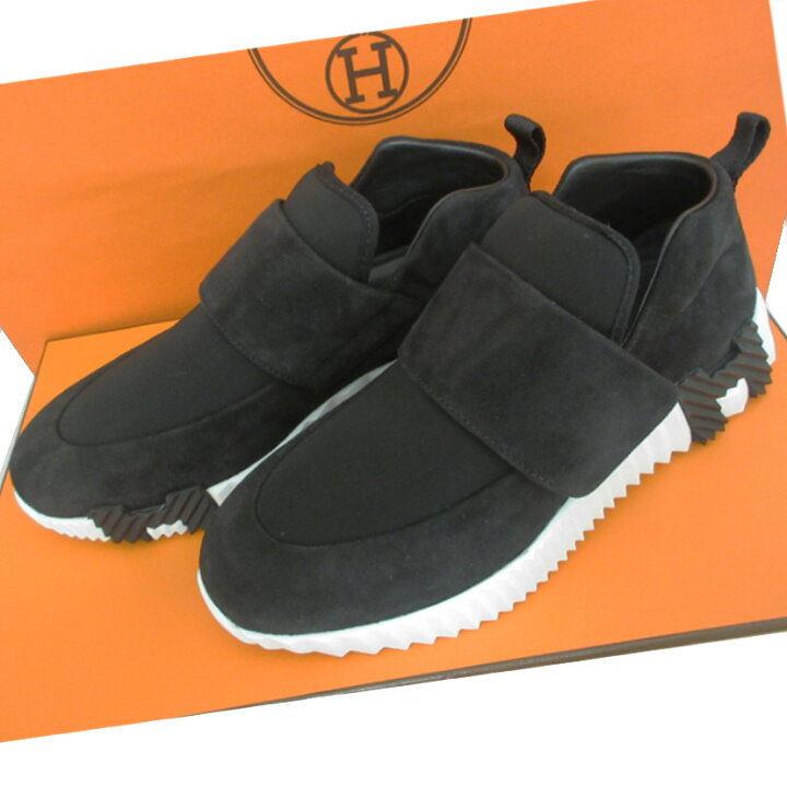 楽天市場】エルメス HERMES レディース スニーカー ブラック黒 ベロア 