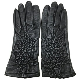【中古】【古着】FURLA フルラ 手袋 グローブ 革手袋 レザー手袋 レディース 婦人 サイズ7.5インチ 黒 ブラック