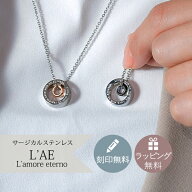 【2個セット/刻印可】ペアネックレス きらきら輝くタングステンリング ダブルリング 金属アレルギー対応 …